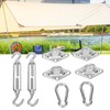 Sun Shade Sail Hardware Kit Sturdy Structure Stainless Steel Sunshades