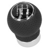 5 Speed Gear Shift Knob Genuine Leather Shifter Stick with