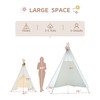86" H Larger Teepee Play Tent, Huge Foldable Teepee Indoor