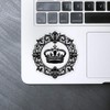'Ornate Royal Seal' Clear Sticker Decal – Waterproof Film for