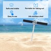 36" Sand Anchor,316 Stainless Steel Shallow Water Sand Anchor with