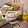 ZAVOOS Wood One Step Stool, Anti-Slip Bed Steps Stool for