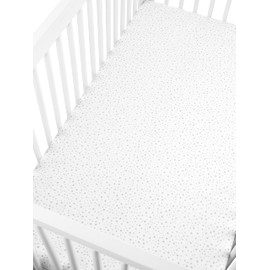 Simple Joys by Carter's Kid's Simple Joys by Carter's Baby 2-Pack Cotton Crib Sheets Baby Costume, Stars/White, OSZ