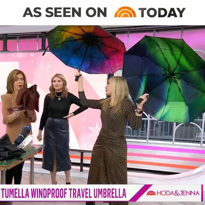 TUMELLA Strongest Windproof Travel Umbrella (Compact, Superior & Beautiful), Small