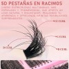 Extensiones De Pestañas Queenice Xz46810-39 D Negro 1.2cm