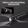 TESLONG Triple/Dual Lens Borescope Inspection Camera 1080P Industrial Endoscope -