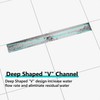 Neodrain Brushed 48-Inch Linear Shower Drain,with 2-in-1 Flat & Tile