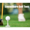 Yosoo Health Gear 2 PCS Golf Tees, Adjustable Height White