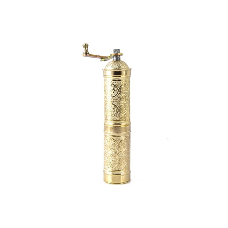 Glios Handmade Turkish Pepper & Coffee Grinder, Refillable Turkish Spice