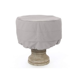 Covermates Bird Bath Cover -Heavy-Duty Polyester, Weather Resistant, Drawcord Hem, Outdoor Living Covers, 24DIAMETER x 18H, Ripstop Grey