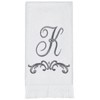 Avanti Linens - Monogram Embroided Fingertip Towel, 100% Cotton Bathroom