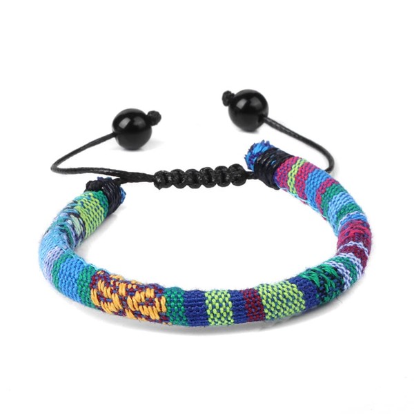 Pingyongchang Boho Surfer Bracelets Anklet Handmade Adjustable String Rope Braided