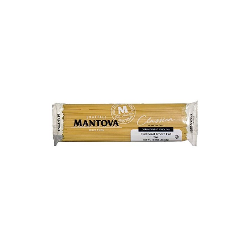 Mantova Italian Bronze Die Spaghetti Pasta - 100% Durum Wheat