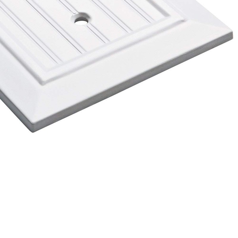 Franklin Brass W35269-PW-C Classic Beadboard Switch/Duplex Wall Plate/Switch Plate/Cover, Pure