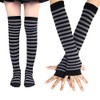 Whakano Long Knee Socks, Arm Warmer Set for Women, Fingerless