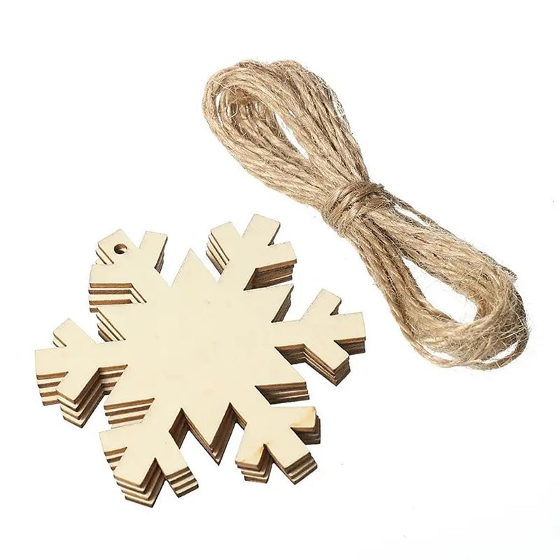 Kids Christmas Arts and Crafts Set – 30 Hanging Wooden