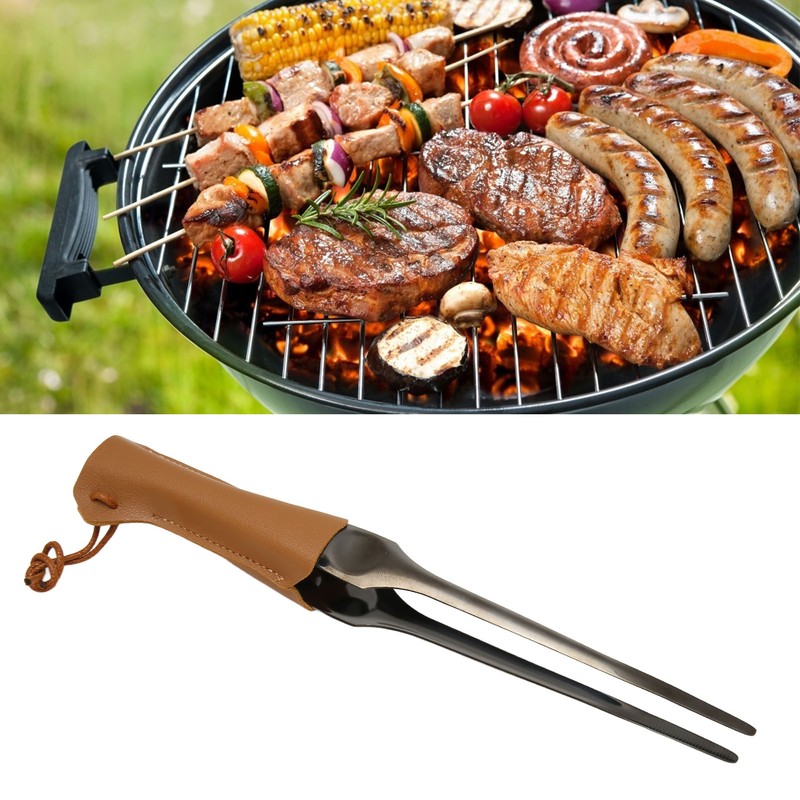 Stainless Steel Grill Tongs BBQ Buffet Tongs Long Kitchen Tongs
