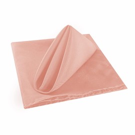 Cloth Napkins 17x17 inch Washable Polyester Dinner Napkins Soft Table Napkins for Wedding Party Dining Banquet(Dusty Pink,12PCS)