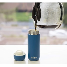 Mira 7 oz Insulated Small Thermo Flask | Kids Vacuum Insulated Water Bottle | Leak Proof & Spill Proof | Iris