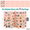 PACMAXI A5 Enamel Pin Display Book, Clear PVC Cover, Portable