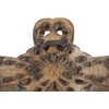 Craft&Style Kruzifix Christus Kreuz Eichenblatt schlichtes Holz vintage weiß HxB: