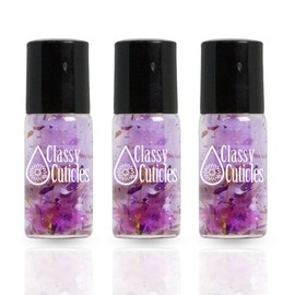 Classy Cuticles Classy Cuticles | Hand Blended Cuticle Oil | Vegan, Cruelty-Free, & Hydrating | Vitamin E, Jojoba, and Argan Oil | 3 mL Roller Bottle | Love Potion Scent | Pack of 3