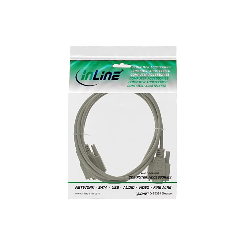 InLine 12237 Serial Extension 9-Pin Male / Female Moulded 1:1