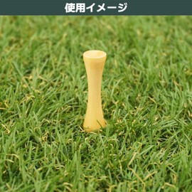 Tabata GV8000 Golf Tee, Tier, Long Tee, Wood Tee, Long, Stepped Extra Long Tee, 2.8 inches (70 mm), Pack of 25
