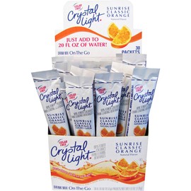 Crystal Light On the Go, Sunrise Orange, .16oz Packets, 30/Box