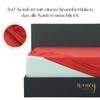 Vency Jersey Fitted Sheet 140 x 200 cm Red -