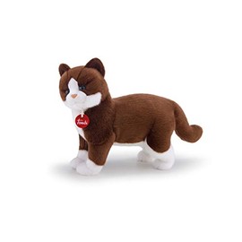 Trudi Gildo Cat Soft Toy, Brown/White, M 21035