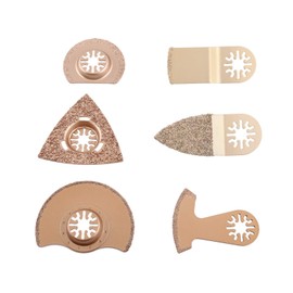 Multifunctional Oscillating Multitool Saw Blades Power Cutting Tool Universal Saw Blade Accessories (6 Pieces Carbide)