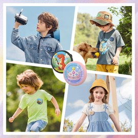 Air Tags-2 Pack Airtag Holder Case with Cute Cartoon Pattern, Silicone Airtag Holder with Safety Brooch Pins, Anti-Lost for Kids, Clothing, Backpack(Astronaut & Car)