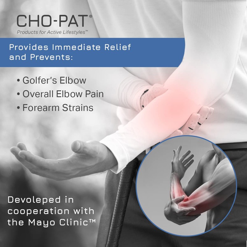 Cho-Pat Medium Black Golfers Elbow Support