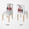 Horaldaily 4PCS Christmas Dining Chair Covers,Red Pine Trees Stretch Removable