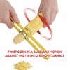 HIC Kitchen Quick Corn Cutter Stripper, Stainless Steel Blades