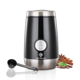 DR MILLS DM-7445 Coffee Grinder Electric,Spice and Herb Grinder, Blade & cup made with SUS304 stianlees steel food grinders electric