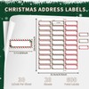 600 Pieces Christmas Address Labels 1 x 2.625 Inches Printable