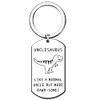QMVMV Funny Uncle Gifts Unclesaurus Keyring from Niece Nephew Birthday