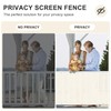 HENG FENG Balcony Privacy Screen 80x400cm, Cream