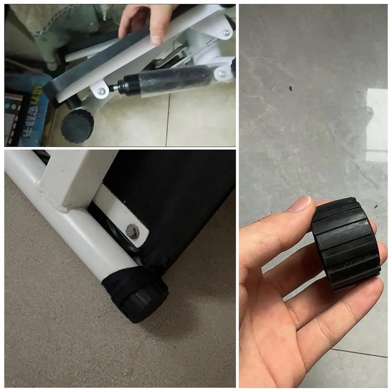 SquEqu 8 Pack Weight Bench End Caps Replacement Exercise Steppers