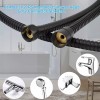 HIbbent 90'' All Metal Shower Hose, Extra Long Stainless Steel
