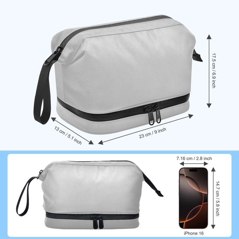 Lermende Transparent Toiletry Bag, Liquid Bag, Hand Luggage, TSA Approved