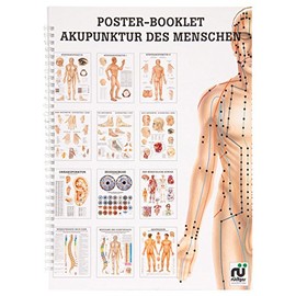 Acupuncture of Man Mini Poster Booklet Anatomy 34 x 24 cm 12 Posters