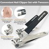 Brookstone Nail Clippers Set - Premium Stainless Steel Nail Clipper