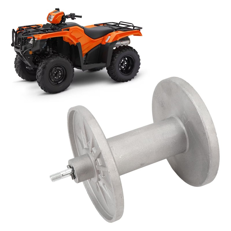 Winch Replacement Drum Assembly with Reinforced Gear Mount Metal Smooth