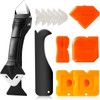 3 in 1 Caulking Tools(Stainless Steelhead), 12pack, Caulk Remover Tool