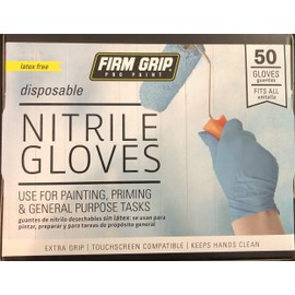 Blue Nitrile Gloves (50-Count)