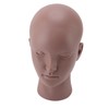 Female Bald Head Mannequin PVC Soft Rubber Human Skin Texture