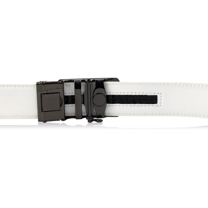 Glamexx24 Men's Automatic Buckle Belt, Business Belt with Ratchet, Width